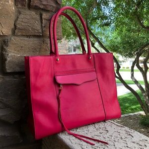 Rebecca Minkoff Pink Leather Tote Purse